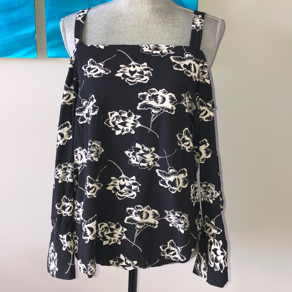 Ann Taylor Loft Cold Shoulder Blouse